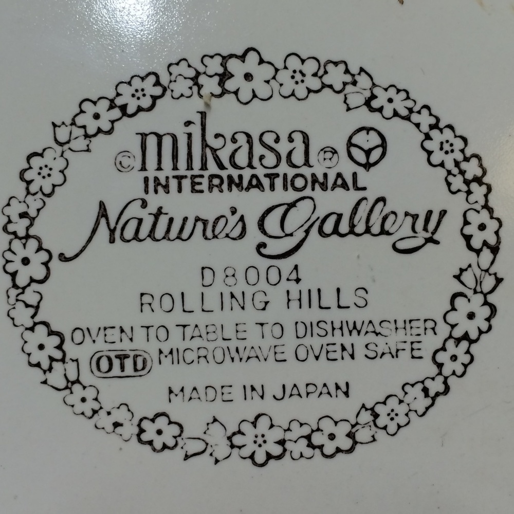 Vintage Mikasa Natures Gallery Over to Table Plate - Picture 6 of 7